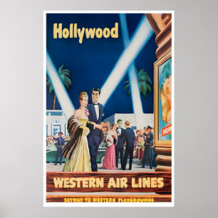 Hollywood Art Los Angeles Print Western Travel