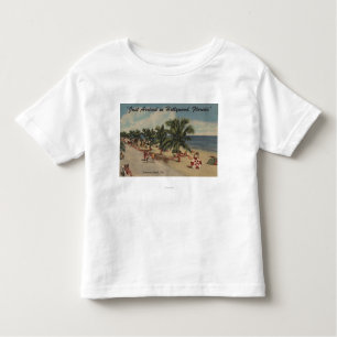 Hollywood Beach, Florida - View of Beach Toddler T-Shirt
