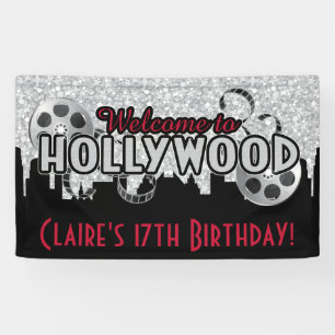 Hollywood Birthday Banner