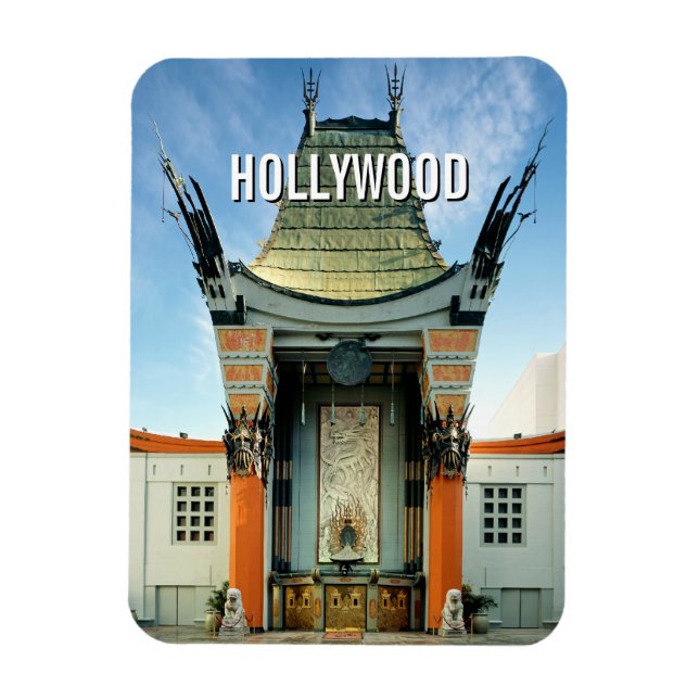 Hollywood Boulevard Grauman's Chinese Magnet (Vertical)