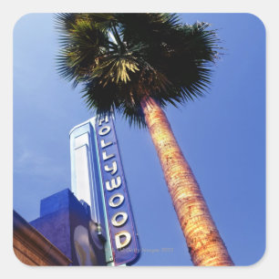 Hollywood Boulevard, Los Angeles Square Sticker