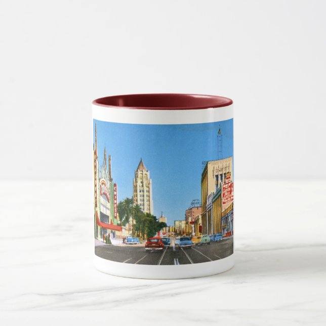 Hollywood Boulevard, Los Angeles Vintage Mug (Center)