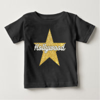 Hollywood Boulevard Script and Star Baby T-Shirt