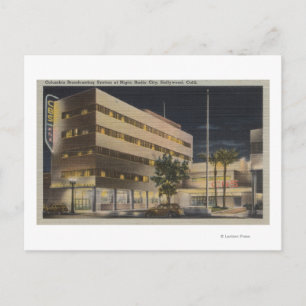 Hollywood, CA - Columbia Broadcasting System Postcard