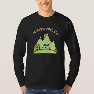 Hollywood Ca Mountains Hiking Climbing Camping & O T-Shirt