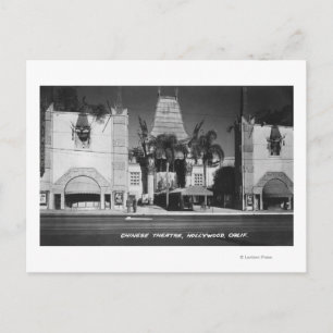 Hollywood, California Chinese Theatre View Postcard