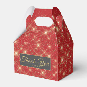 Hollywood Carpet Gold Dust Party Favour Box