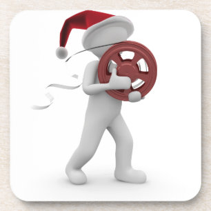 hollywood christmas coaster