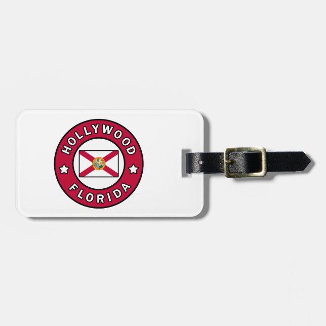 Hollywood Florida Luggage Tag (Front Horizontal)