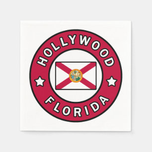 Hollywood Florida Napkin