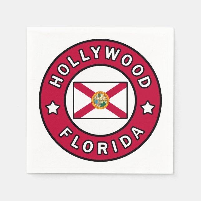 Hollywood Florida Napkin (Front)