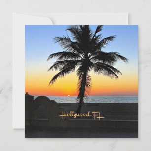 Hollywood, Florida - tropical sunrise Card