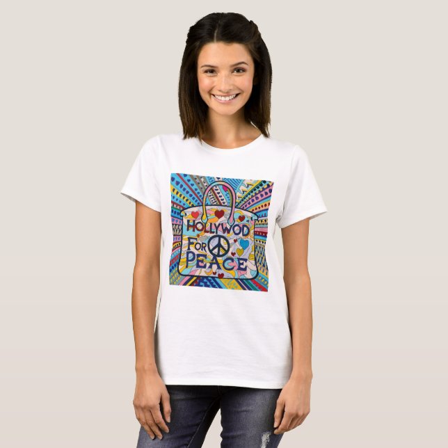 Hollywood for Peace Art Collection T-Shirt (Front Full)