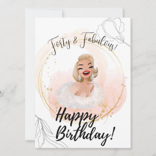 Hollywood glam celebrity wishing birthday