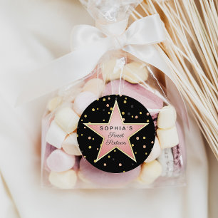 Hollywood Glam Personalised Classic Round Sticker