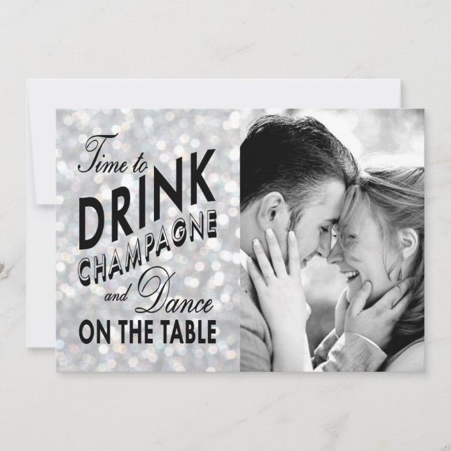 Hollywood Glam Save the Date (Front)