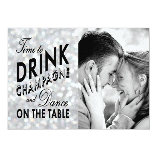 Hollywood Glam Save the Date Card