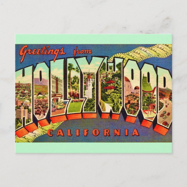 Hollywood Greeting Postcard   (Front)