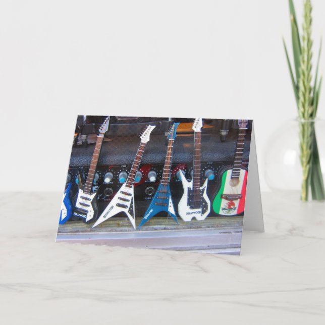 Hollywood Guitars Card (Front)