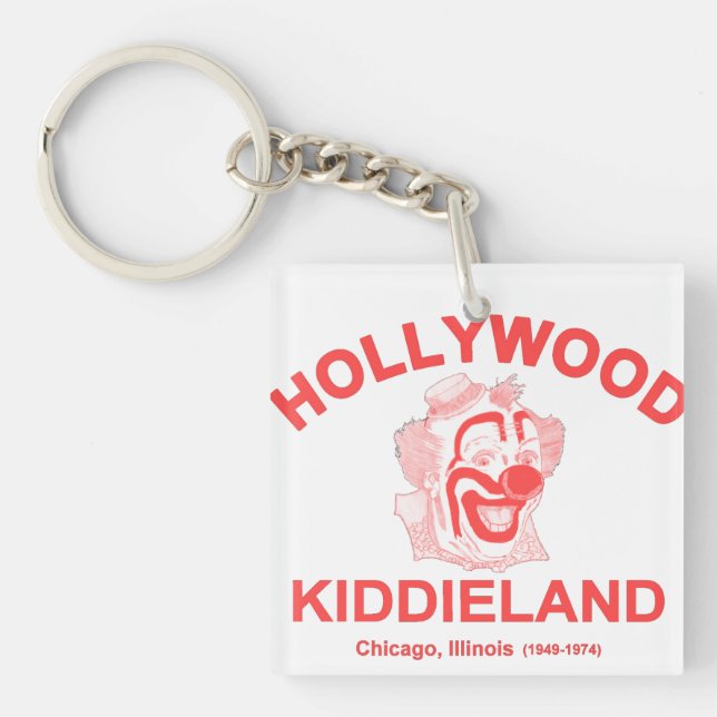 Hollywood Kiddieland, Chicago, IL. Amusement Park Key Ring (Front)