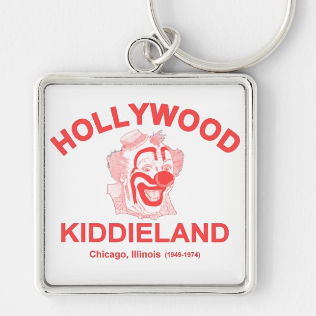 Hollywood Kiddieland, Chicago, IL. Amusement Park Key Ring (Front)