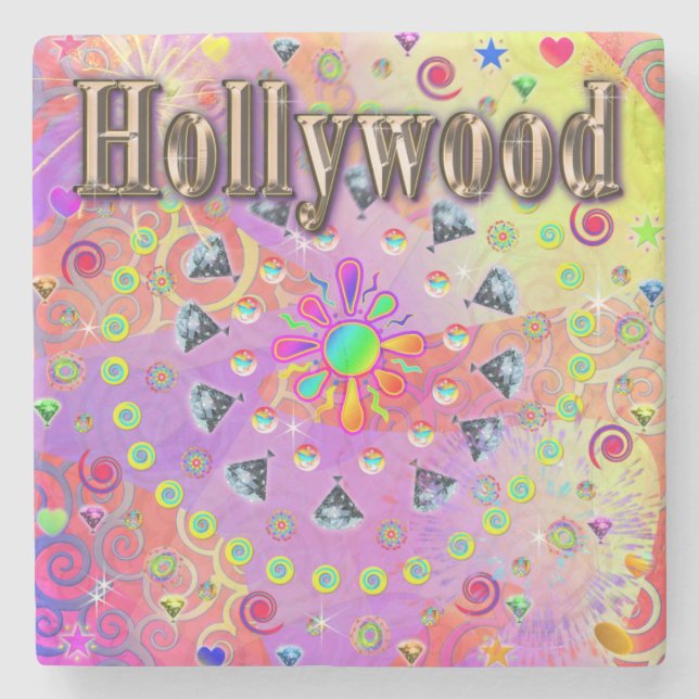 Hollywood Lucky Golden Coaster (Front)