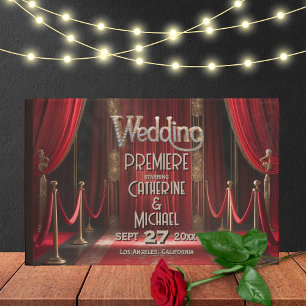 Hollywood Movie Red Carpet Premiere Wedding Guest Book