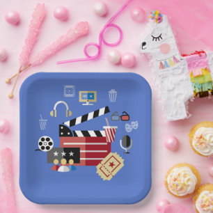 Hollywood Movie Theme Plate