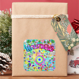 Hollywood Mystic Dance Square Sticker