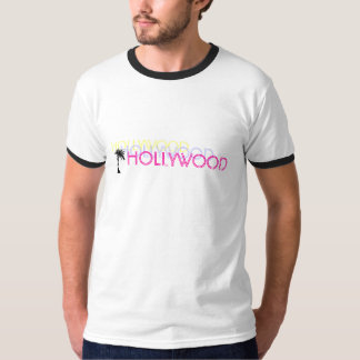 Hollywood Neon Logo Palm Tree T-Shirt
