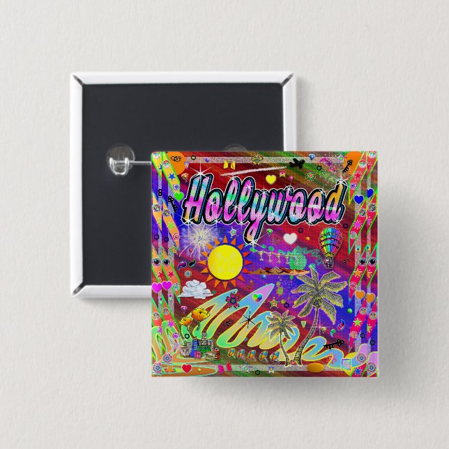 Hollywood Nu Era Button (Front & Back)