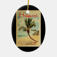 Hollywood Palm Tree Vintage Travel