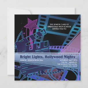 Hollywood Prom Invitations
