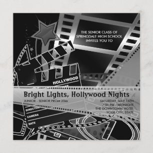 Hollywood Prom Invitations