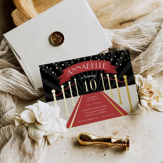 Hollywood Red Carpet Movie Theme Birthday Party (Creator Uploaded)