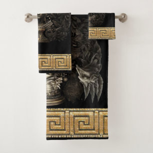 Hollywood Regency Greek Goddess Artemi Bath Towel Set