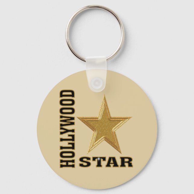 Hollywood Star Key Ring (Front)