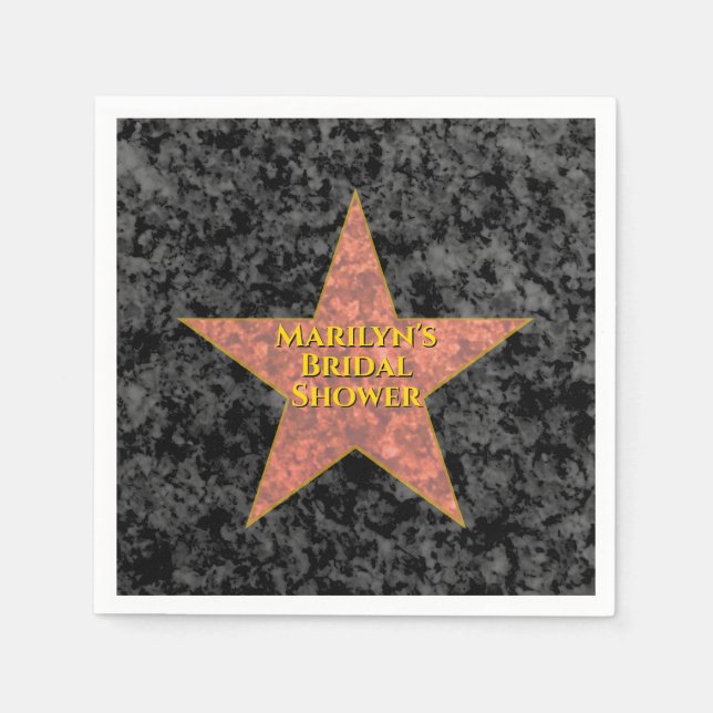 Hollywood Star Napkin (Front)