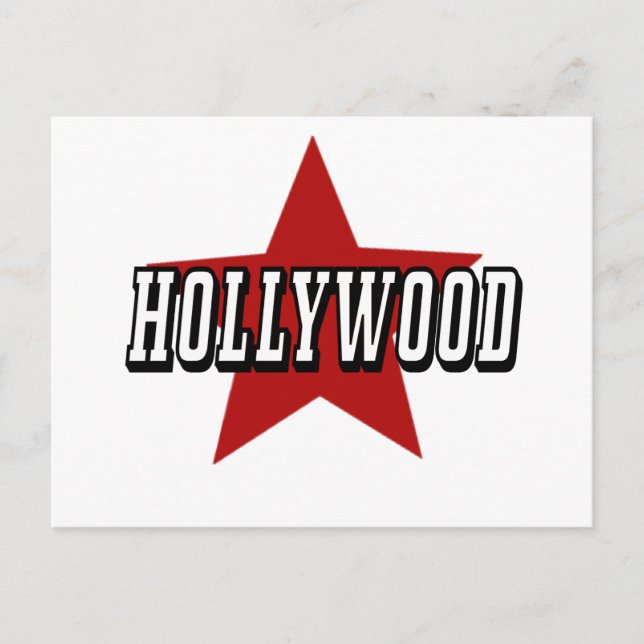 HOLLYWOOD Star Postcard (Front)