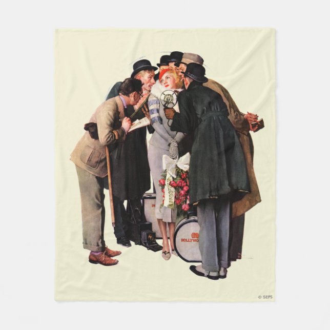 Hollywood Starlet Fleece Blanket (Front)