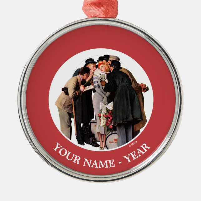 Hollywood Starlet Metal Tree Decoration (Front)