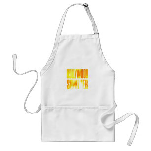 "Hollywood Summer" Yellow Orange Letter Apron