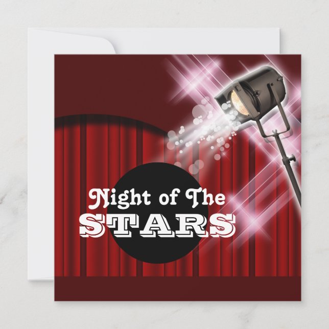 Hollywood theme "any age" party PERSONALIZE Invitation (Front)