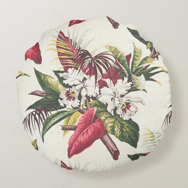 Hollywood Tropical Round Cushion (Back)