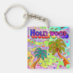 Hollywood Vacation Target Keychain