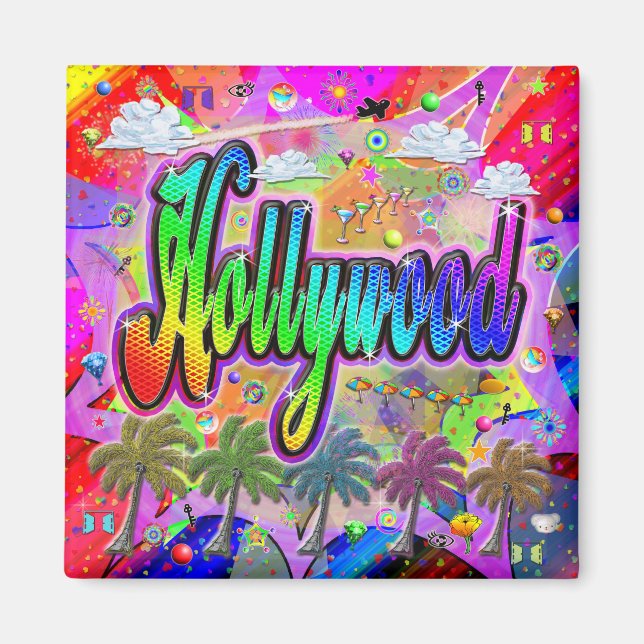 Hollywood Vista Express Magnet (Front)