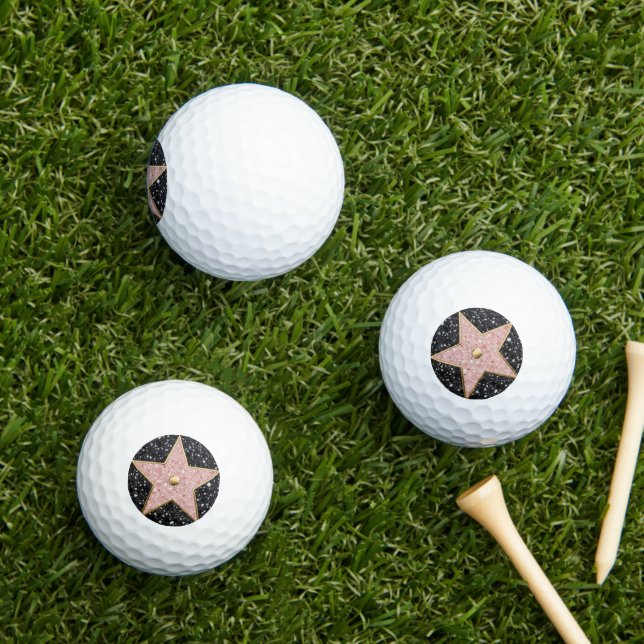 Hollywood Walk of Fame Square Coaster Golf Balls (Insitu Grass)