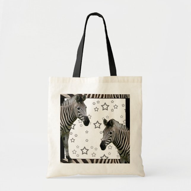 Hollywood Zebras Tote Bag (Front)