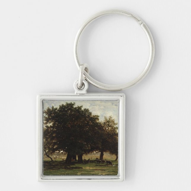 Holm Oaks, Apremont, 1850-52 Key Ring (Front)