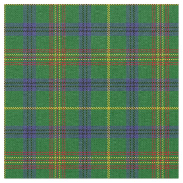 Holmes Clan Tartan Fabric (Close Up)